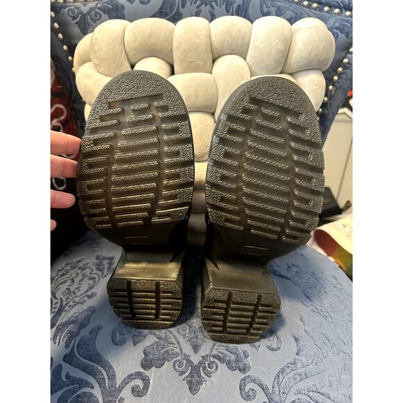 Dr Martens Rich Brown Eviee Chunky Platform Heels size 10/EU 42 - Picture 6 of 7